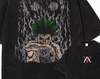 Hunter x Hunter Gon Freecss T-Shirt | Vintage Washed Tee | Anime Graphic Shirt | Manga Streetwear Top | Anime Gift