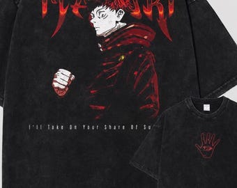 Jujutsu Kaisen Yuji Itadori T-Shirt | Anime Graphic Tee | Yuji Itadori Shirt | Manga Streetwear Top | Unisex Anime Gift