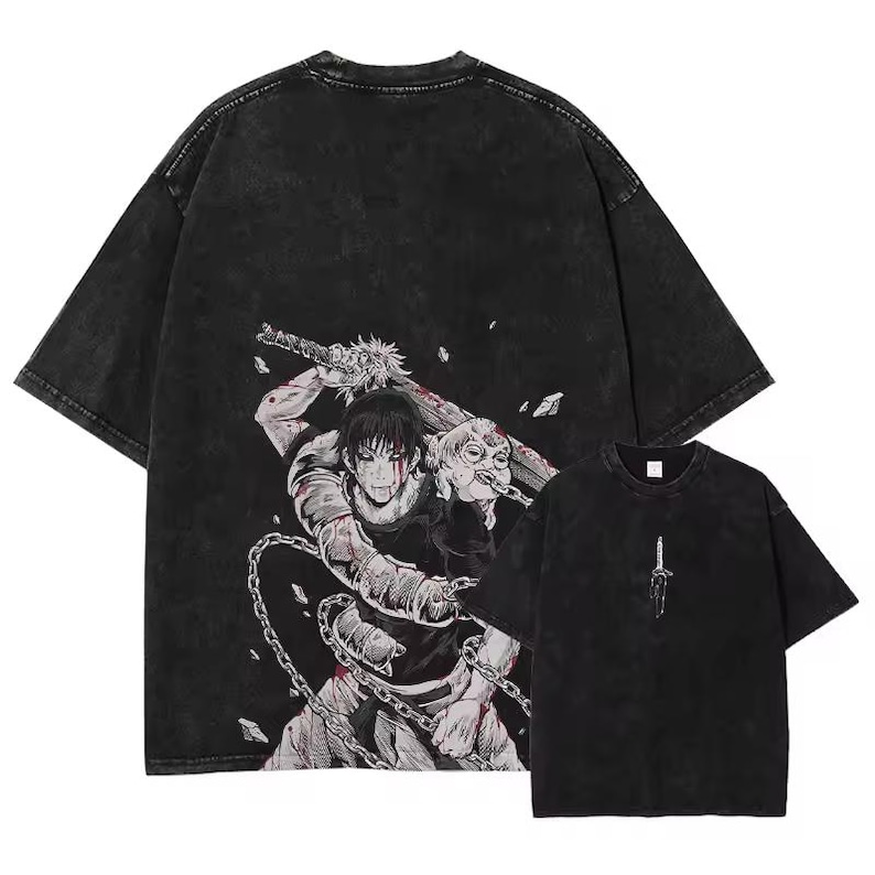 Toji Fushiguro Anime T-Shirt | Jujutsu Kaisen Manga Graphic Tee | Japanese Streetwear Shirt | Unisex Otaku Top | Anime Gift image 1