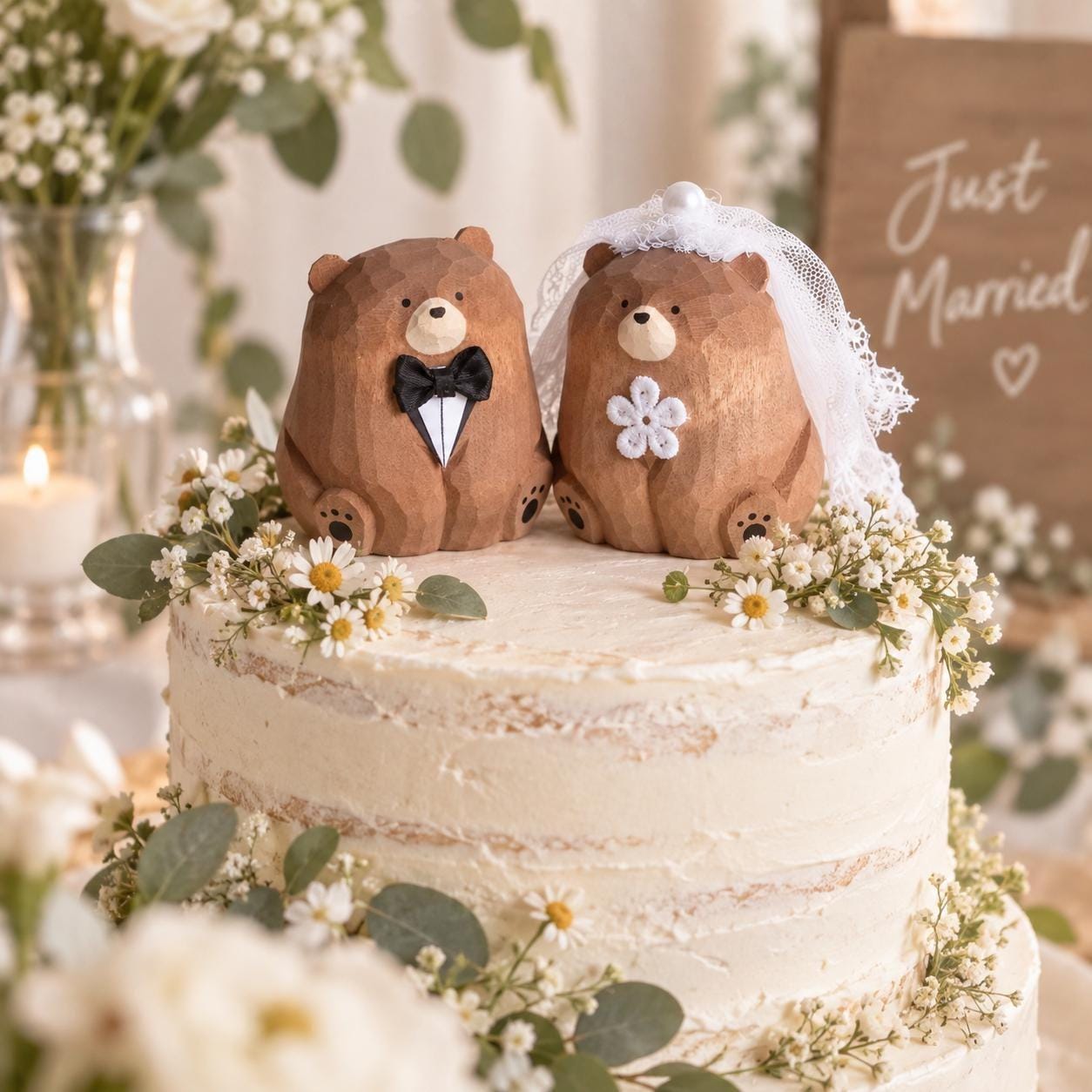 ミッフィー　結婚式　ウェルカムドール　　　ウェディング　ケーキ　ハンドメイド Miffy wedding cake topper - Etsy 日本