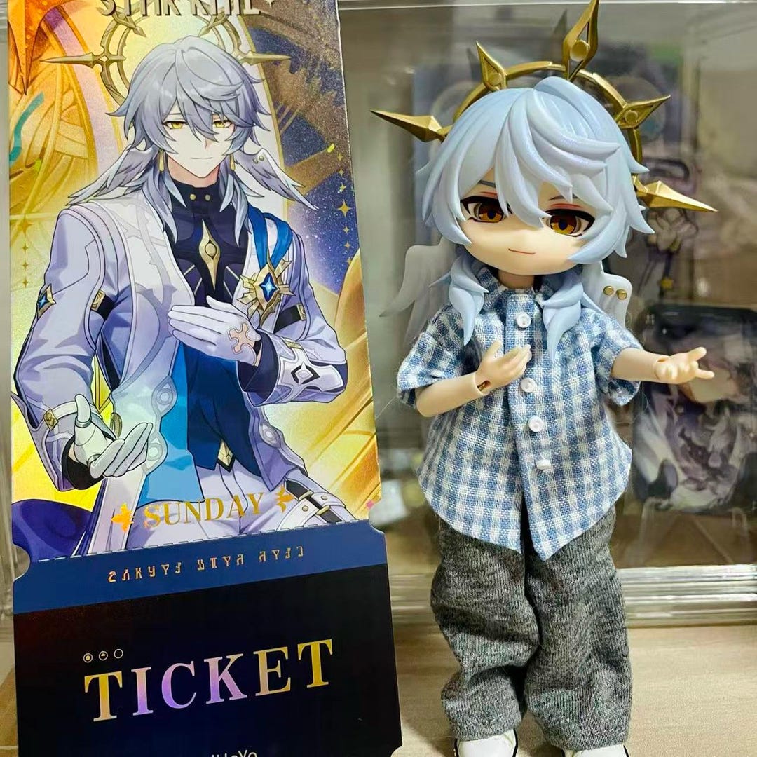 Sunday Honkai Star Rail HSR Fanart Figure, Removable Head, OB11