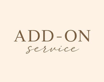 Add-on Sevice (Engraving, customization, etc.)