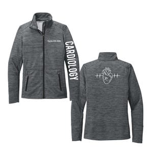 Cardiology Jacket Heart EKG Nurse Zip Up Personalized Embroidered RN Jacket Custom Medical Staff Gift Healthcare Uniform