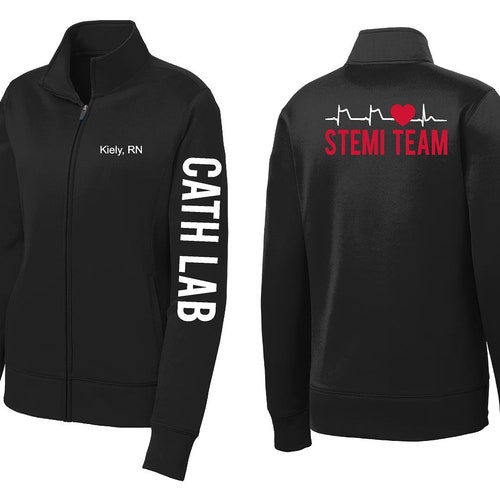 Stemi Team Nurse Jacket Embroidered Women's Nursing Custom Etsy