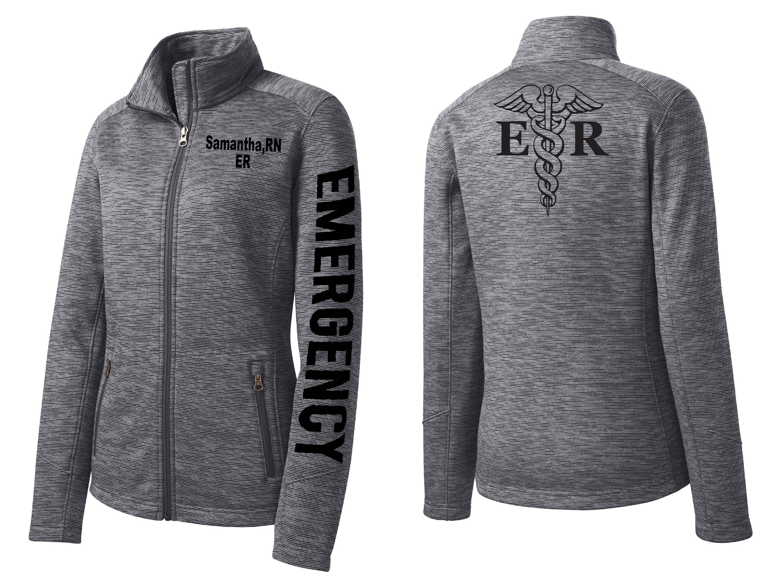 Emergency Nurse Jacket ER Caduceus Department Nursing Etsy