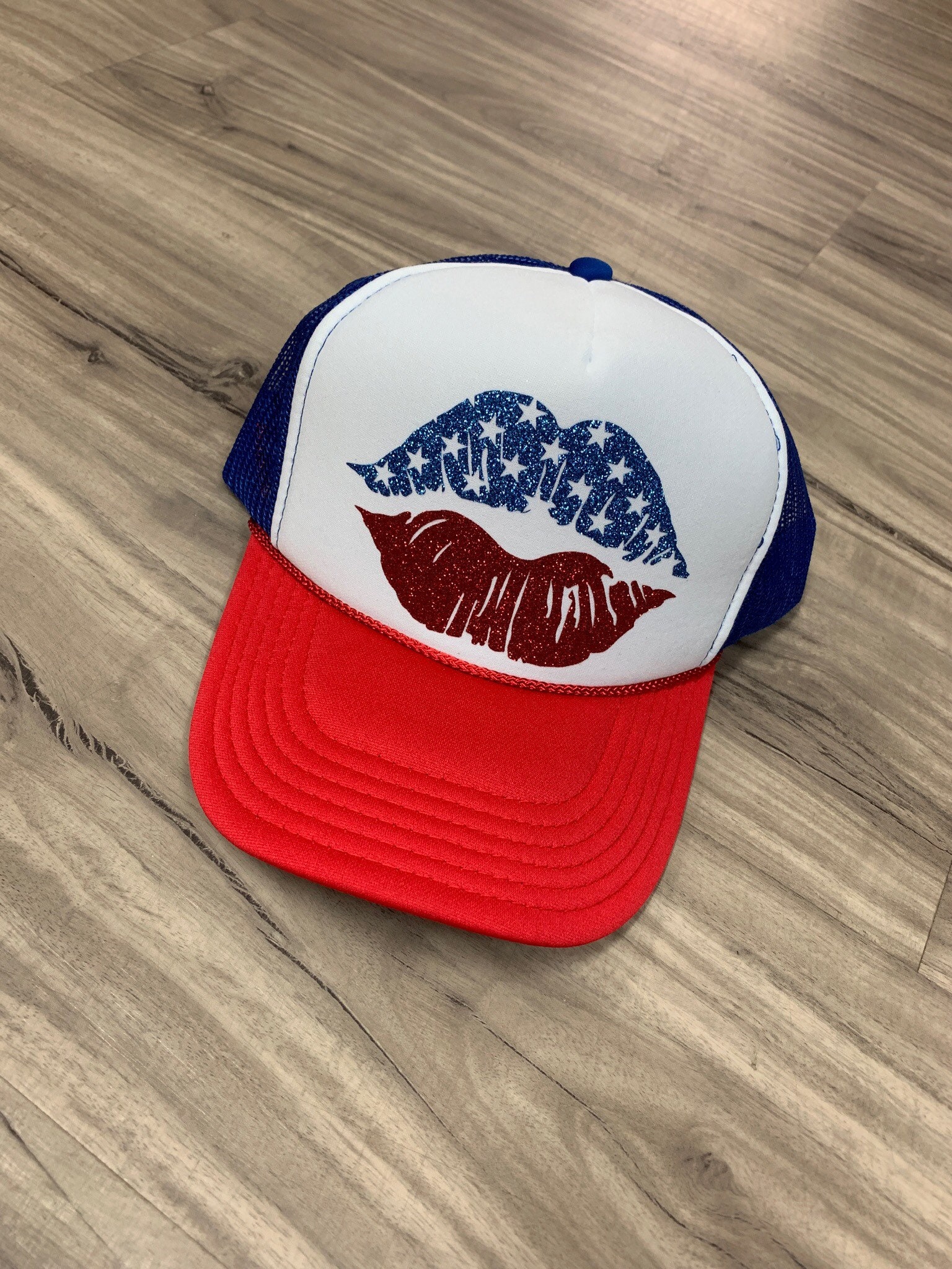 Lips Baseball Hat Etsy 