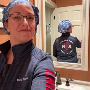 Personalized Emergency Department RN Fleece Jacket - Embroidered ER Nurse Zip-Up Uniform