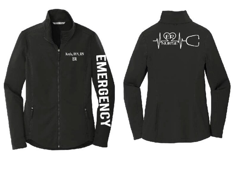 Emergency Nurse Jacket ER Nurse Jacket Women's Nursing Etsy