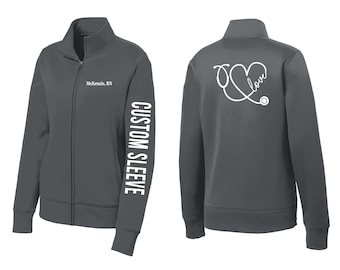 Custom Embroidered Medical Jacket: Heart Stethoscope, RN, PA