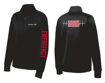 Emergency Department Jacket ER Urgent Embroidered Custom Personalized LST241 Women's Fit