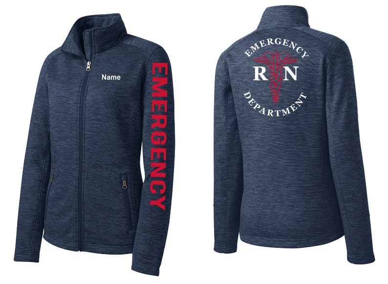 Emergency Nurse Jacket ER Department Nursing Embroidered Etsy