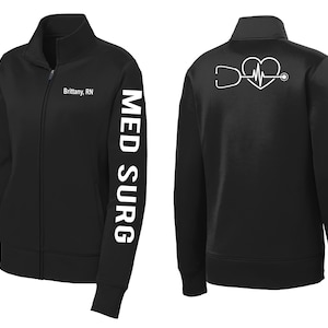 ★SURGERY★ surgery back-forth sweat jacket Neuro Surgery Embroidered Jacket Neuro Team Personalized