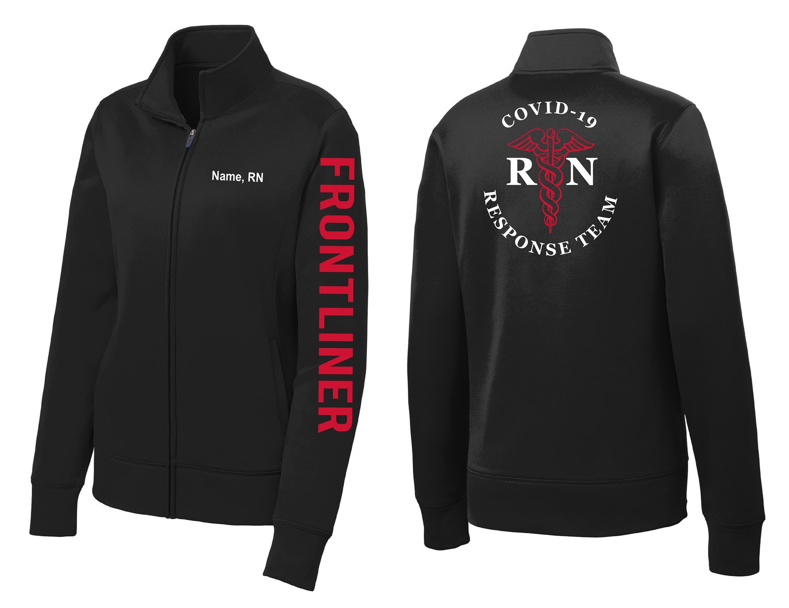 Covid 19 Response Team Jacket Custom Nursing Jacket Frontliner Etsy