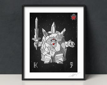 Adventure Time Poster: Simon Petrikov, Ice King - Retro Minimalist