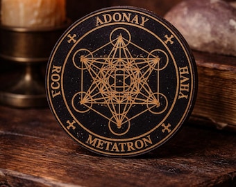 Archangel Protection Talisman – Engraved Wooden Seal – Angel Altar Decor – Spiritual Gift