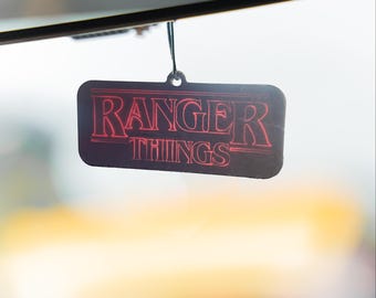 Ranger Things Air Freshener (Black Ice scent)