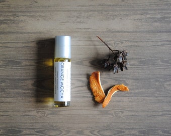 Orange Mocha Perfume Oil, Roll On Perfume Creamsicle Chocolate Espresso Fragrance