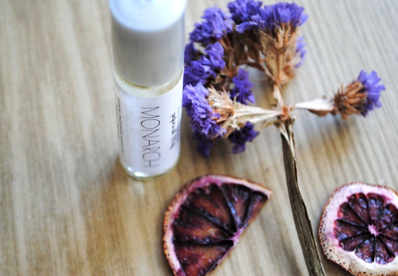 Monarch parfumolie, vlinder, lenteparfum, pioenroos, jasmijn, orchidee afbeelding 3