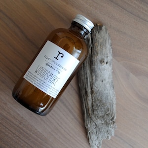 Woodsmoke Aftershave, Face Tonic in an Amber Glass Bottle, Gift, After Shave