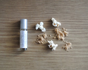 Salted Caramel Perfume Oil, Roll On Perfume Carnival Kettle Corn Popcorn Fragrance