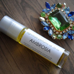 Ambrosia Perfume Oil, Roll On Perfume, Fruity, Sweet, Fragrance, Vegan, Signature Fragrance image 2