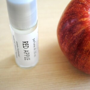 Red Apple Perfume Oil, Roll On Perfume Crisp Sweet Fragrance, Under 25 image 3