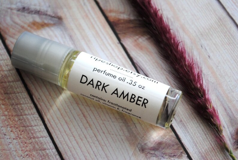 Dark Amber Musk Roll On Cologne Fragrance for Men, Manly Cologne Oil image 2