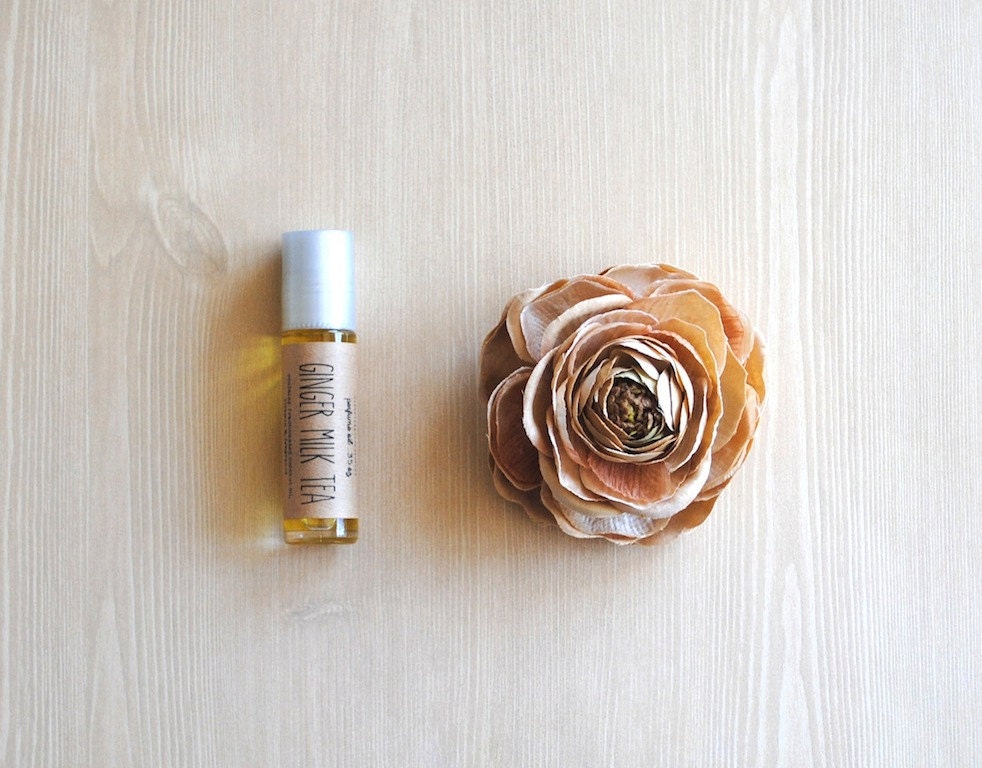 Ginger Milk Tea Perfume Oil, Roll On Perfume Comfort Smell, Spice Per…