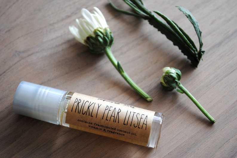 Prickly Pear Litsea Perfume Oil, Roll On Perfume Cactus Fruit Lemon Fragrance image 2