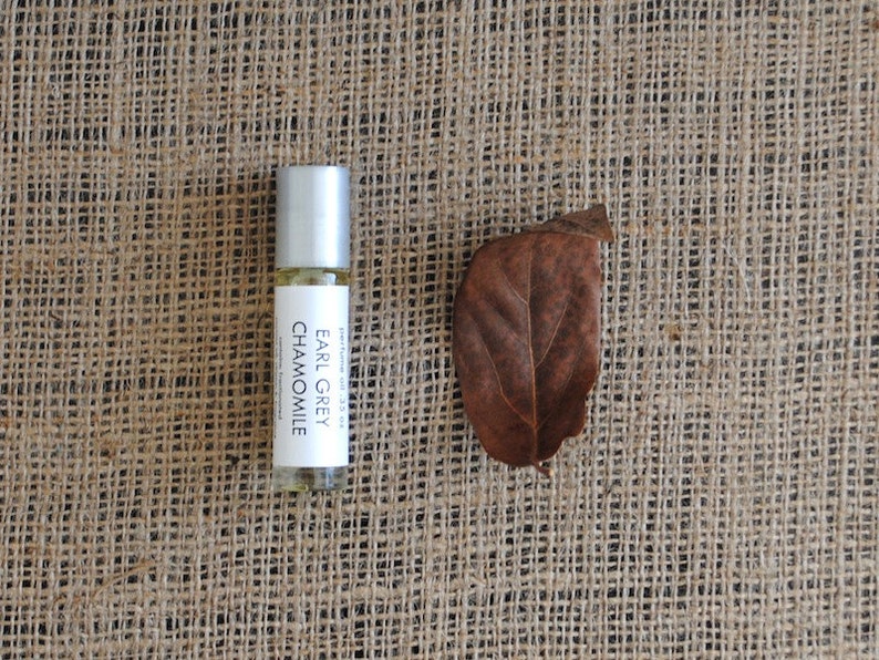 Earl Grey Chamomile Perfume Oil, Roll On Perfume Bergamot Orange Tea Fragrance image 2