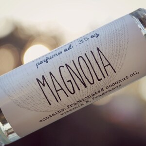 Magnolia Perfume Oil, Floral, Feminine, Sweet, Ylang Ylang image 2