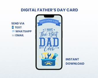 Vaderdagkaart | E-kaart mobiele telefoon voor papa