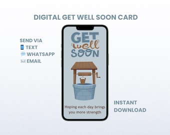 Beterschap-kaart Digitale mobiele groet Direct downloaden