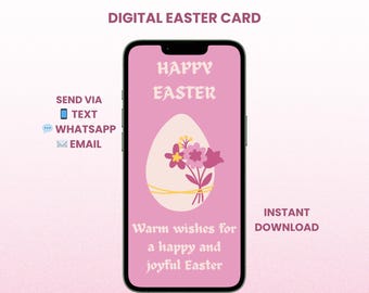 Easter Egg Card – digitale mobiele eCard – direct downloaden voor WhatsApp
