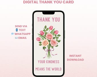 Bedankkaart – digitale mobiele eCard – direct downloaden