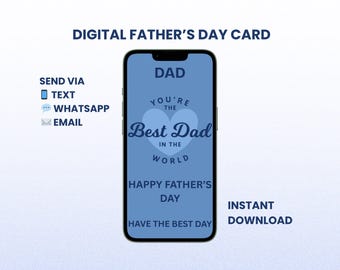 Vaderdagkaart | E-kaart mobiele telefoon voor papa