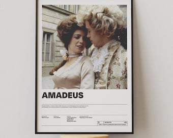 アマデウス (1984) - オルタナティブ映画ポスター | レトロ映画