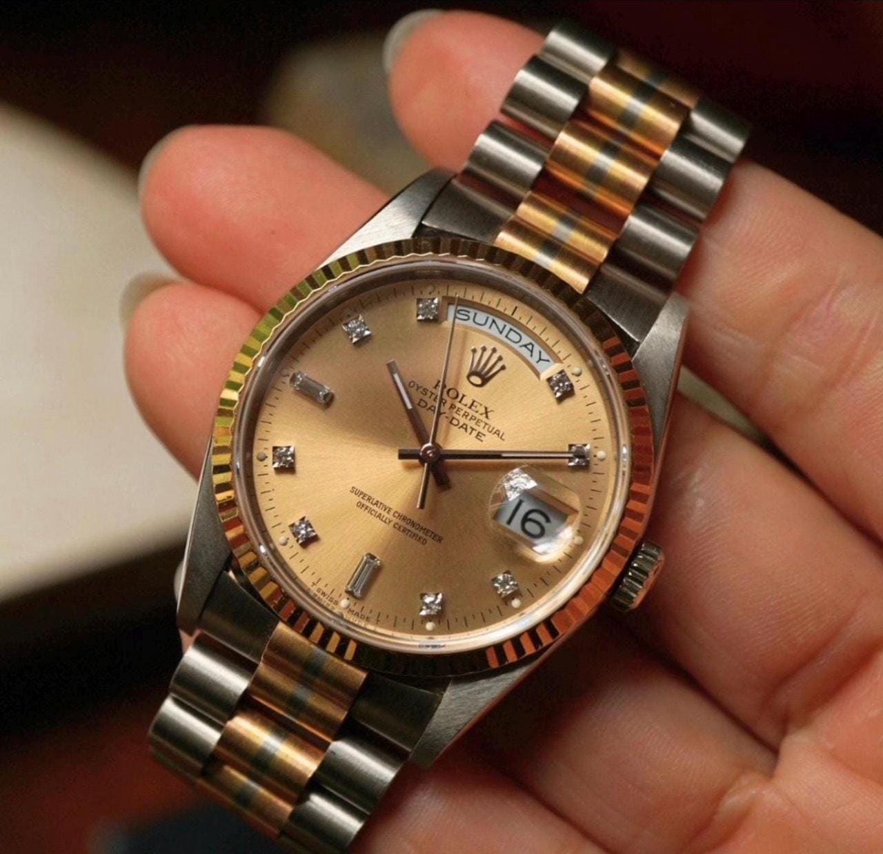 Rolex Green Leather Canada