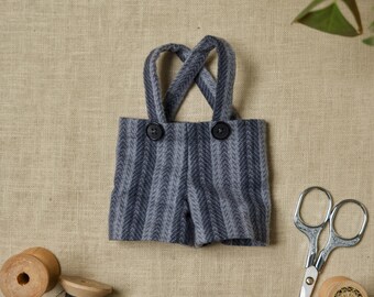 Stuffed Animal Trousers Sewing Kit – Doll Pants & Suspenders – DIY Toy Clothing | Free Instructional Videos | Pattern Sold Separately