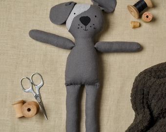 Stuffed Dog Sewing Kit – Handmade Plush Dog – DIY Soft Toy Project | Free Instructional Videos | Pattern Sold Separately