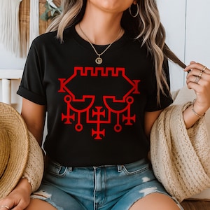 Belial Sigil Shirt: Demon Sigil Tee | Goetia Occult Shirt | Infernal Magic Demonology Apparel | Esoteric Satanic Unisex T-Shirt
