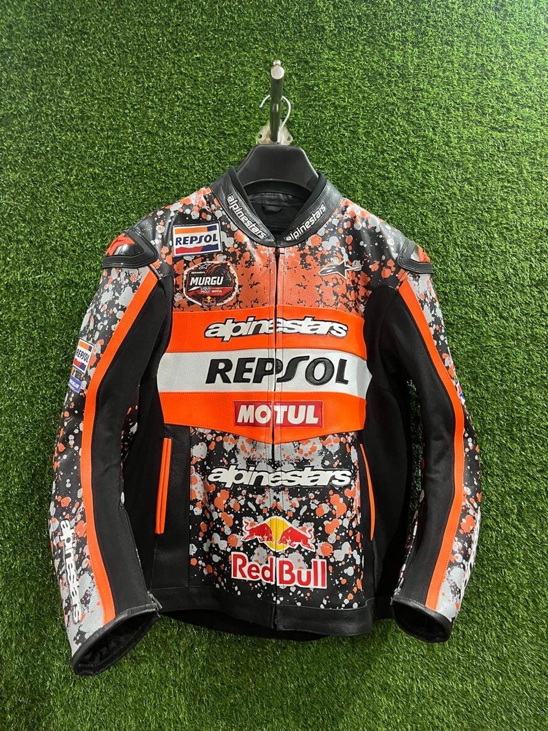 Repsol Racing Leather Jacket | Motogp Style Biker Jacket | Customise ...