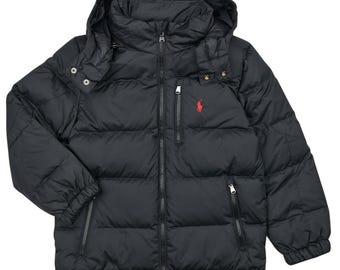 1990s L Chaps Ralph Lauren Windbreaker Jacket, Vintage Hooded Blue