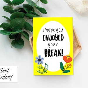 Teacher Appreciation Printable Tag, KitKat Break Teacher Gift Ideas, Teacher Thank You Tag, DIY, Back To School Teacher Gift