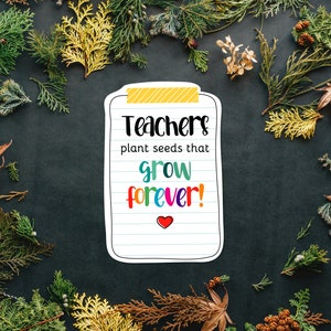 Teacher Appreciation Printable Tag Graduation Gift Pot Plant - Etsy