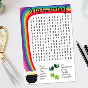 St Patrick&#39;s Day Wordsearch For Teachers, Classroom Activities, Printable Wordsearch, Student, St Paddy&#39;s Ideas, St Patrick&#39;s Day Game