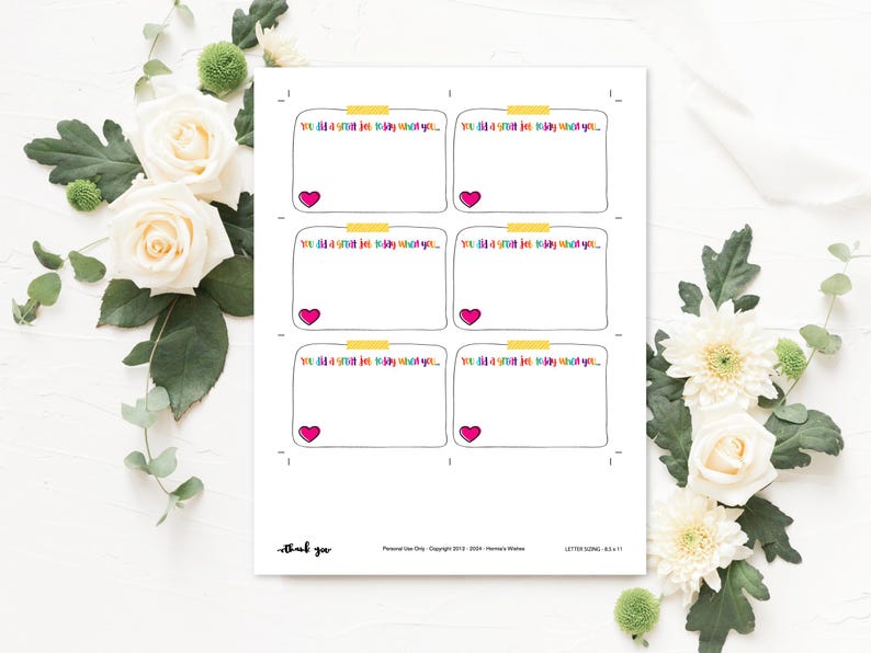Printable Positive Notes - Spread Smiles Instantly! Positive Notes for ...