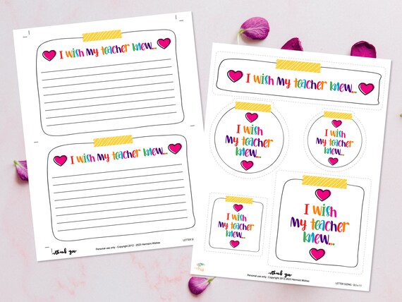 Student Feedback Activity, Student Communication, Teacher Resource, Printable, Elementary Classroom Activity Set Your Intention