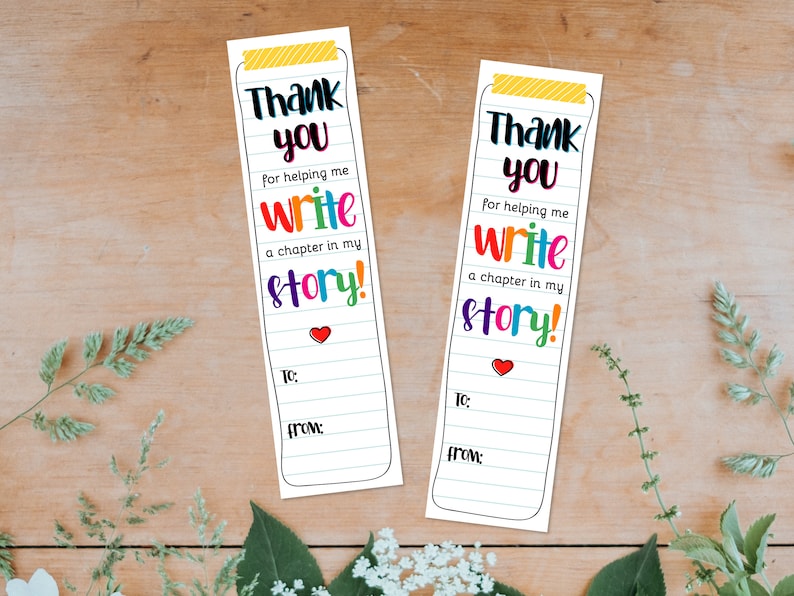 Printable Bookmarks, Teacher Appreciation Gift for Teacher, Classroom ...