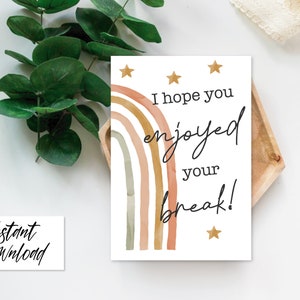 Teacher Printable Tag, KitKat Break Teacher Gift Ideas, Teacher Thank You Tag, DIY, Back To School Teacher Gift, Teacher Appreciation